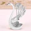 Coffee Spoon Holder Elegant   Zinc Alloy EmNaBossment Design Glossy Bright Color Mirror Polish Coffee Stirrers Holder