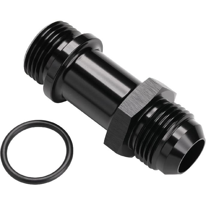 12AN Male Flare to 12AN -12 ORB O-ring Extension Fitting Adapter Aluminum Black