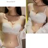 Small Chest Push-up Anti-sagging Lace Underwear Top Lift Thin Strapless Invisible Non-slip Bra Set