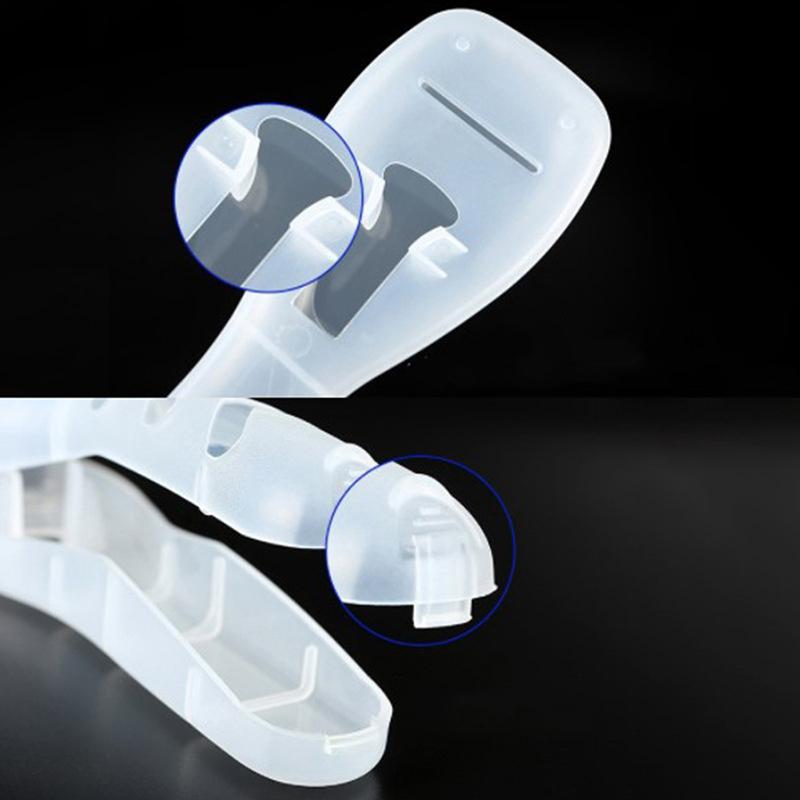 1/2/4 stk Oppbevaringsboks for barberhøvel Gjennomsiktig Plast Barberhøvelboks Bladholder Bærbar Reise Barberhøvel Etui Menns Barberhøvelboks Beholdere