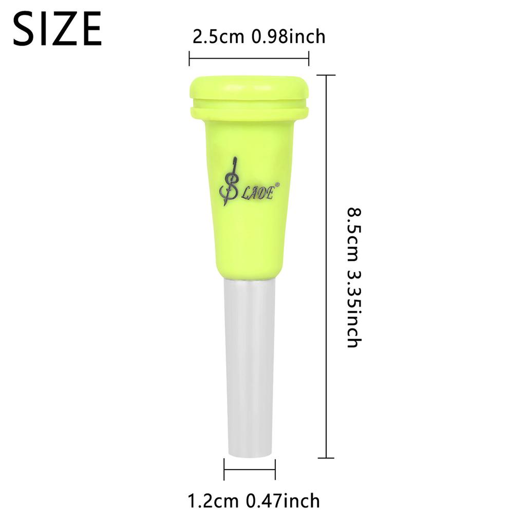 SLADE 7C Trumpet Mouthpiece Metal + ABS Portable Trumpet Instrument Parts Replacement Professional Brass Instrument Accessories