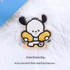 Cute Cartoon Double-Sided Acrylic Memo Clips - Transparent Small Stationery Clips for Journals and Office Bills