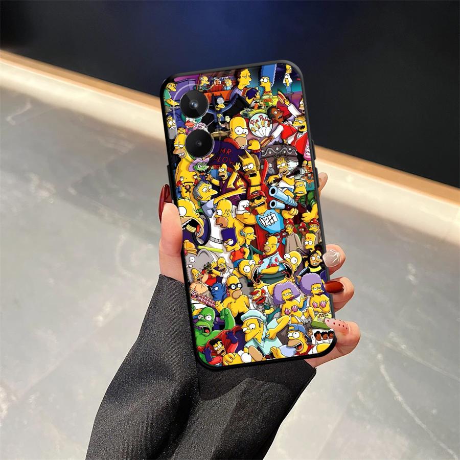 The S-simpsons Phone Cover Case for Realme C21 Nazro 50 50i P3 Ultra 11 Pro C33 C35 C53 C55 12 14 GT Master Neo2 C25 C15 C12