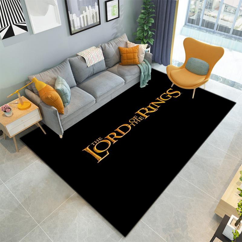 1PC Lord of the Rings Print Rug - home decoration Carpet For Living Room Bedroom Flooring Computer Chair Area Rug