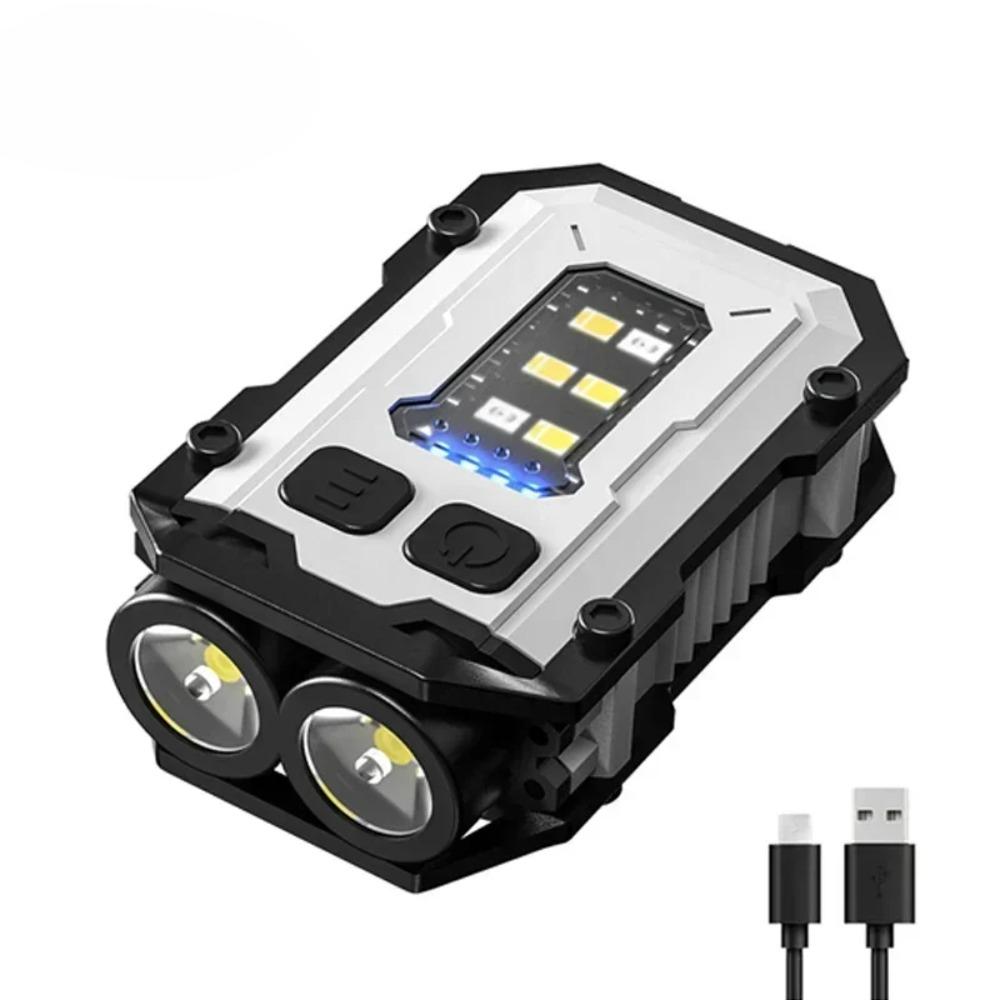 3 יחידות סופר בהיר עוצמתי כיס אור לפיד LED רב תכליתי COB מגנטי LED EDC מיני פנס מחזיק מפתחות נטען