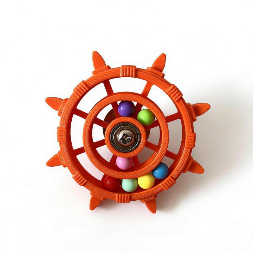 Colorful Bead Parrot Toy: Fun Decompression Turntable for Birdcages