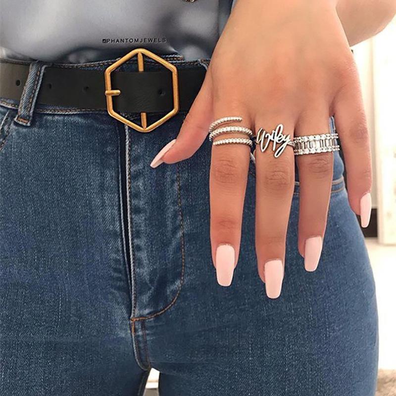 Creative Micro-Inlaid Zircon Ring For Women, Three Circles Around The Ring