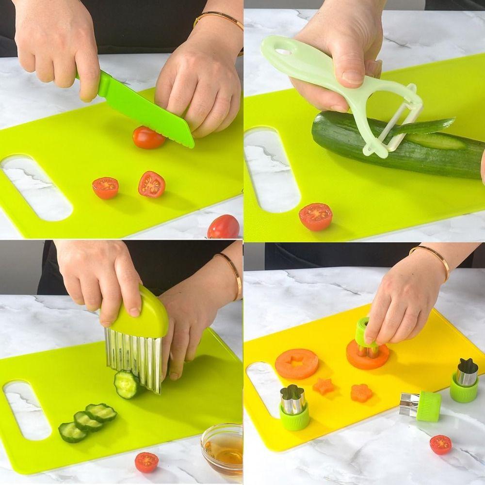 Plastic Kids Cooking Cutter Set Multi-functional Simulation Kitchen Cooking Set Toddler Kitchen Playset Accessories DIY