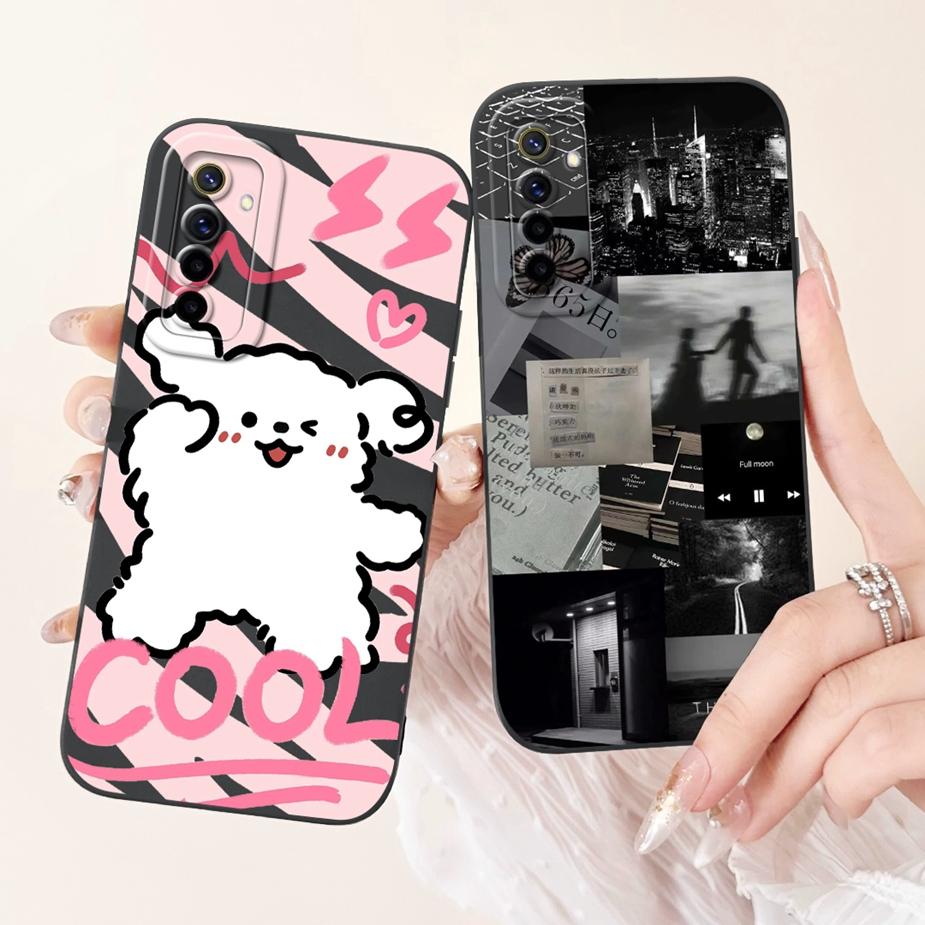 Für Realme 6 6i 6S Hülle Realme6 Pro Süß Mode Süßigkeiten Bemaltes Cover Weiche Silikon Handyhülle Für Realme 6 Pro Realme 6S 6i Taschen