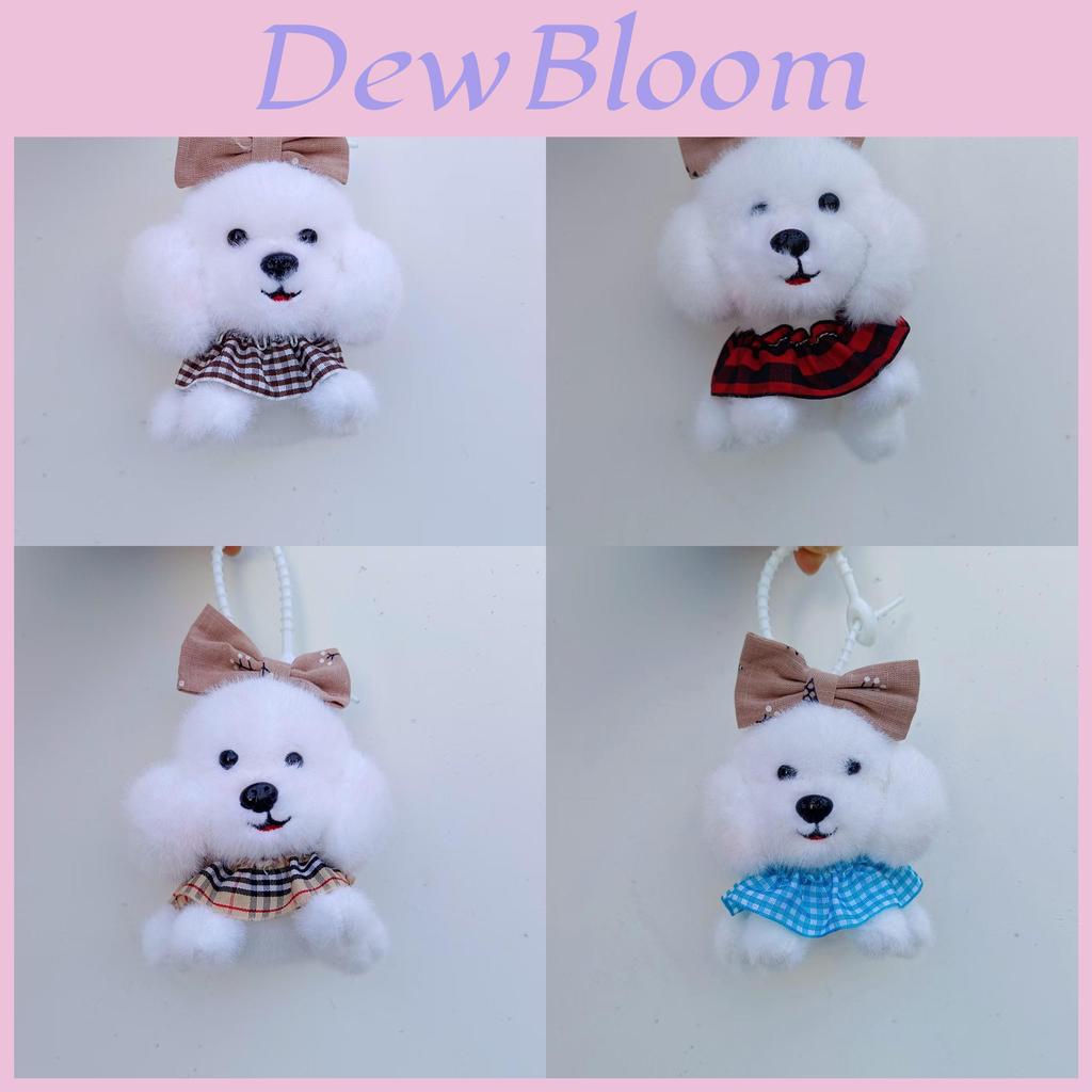 Plush Dog Pendant With Cute Bow For Wedding Gift And Home Decor