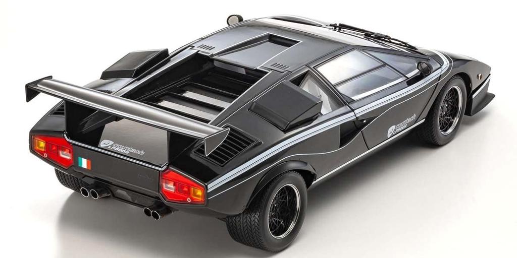 Kyosho Lamborghini Countach LP500R Original Negru Produs Finit KS08617BK 1/12