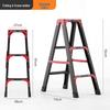 Folding A-frame Carbon Steel Ladder: Lightweight, Double-sided, Multi-purpose, No Installation Needed