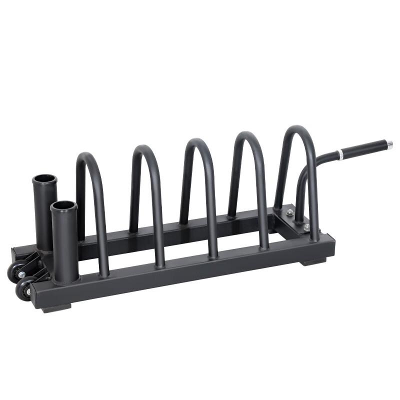 WEZHO Fitness Barbell Plate and Bar Storage Cart
