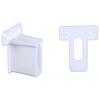 11Pieces Wire Shelf End Brackets White Sturdy Stainless Steel Closet Supports for Secure Wall Mounted Installation