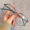 Ultralight Finished Myopia Glasses Women Men Large Frame Blue Light Blocking Optical Lenses Fashionable Minus Diopter Eyewear