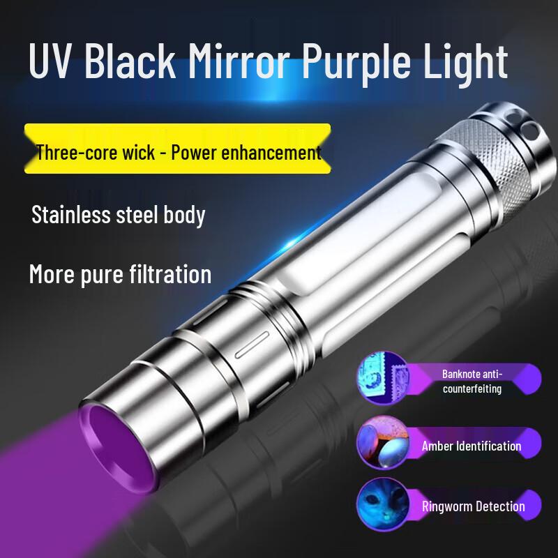 Professional UV 365nm Blacklight Flashlight