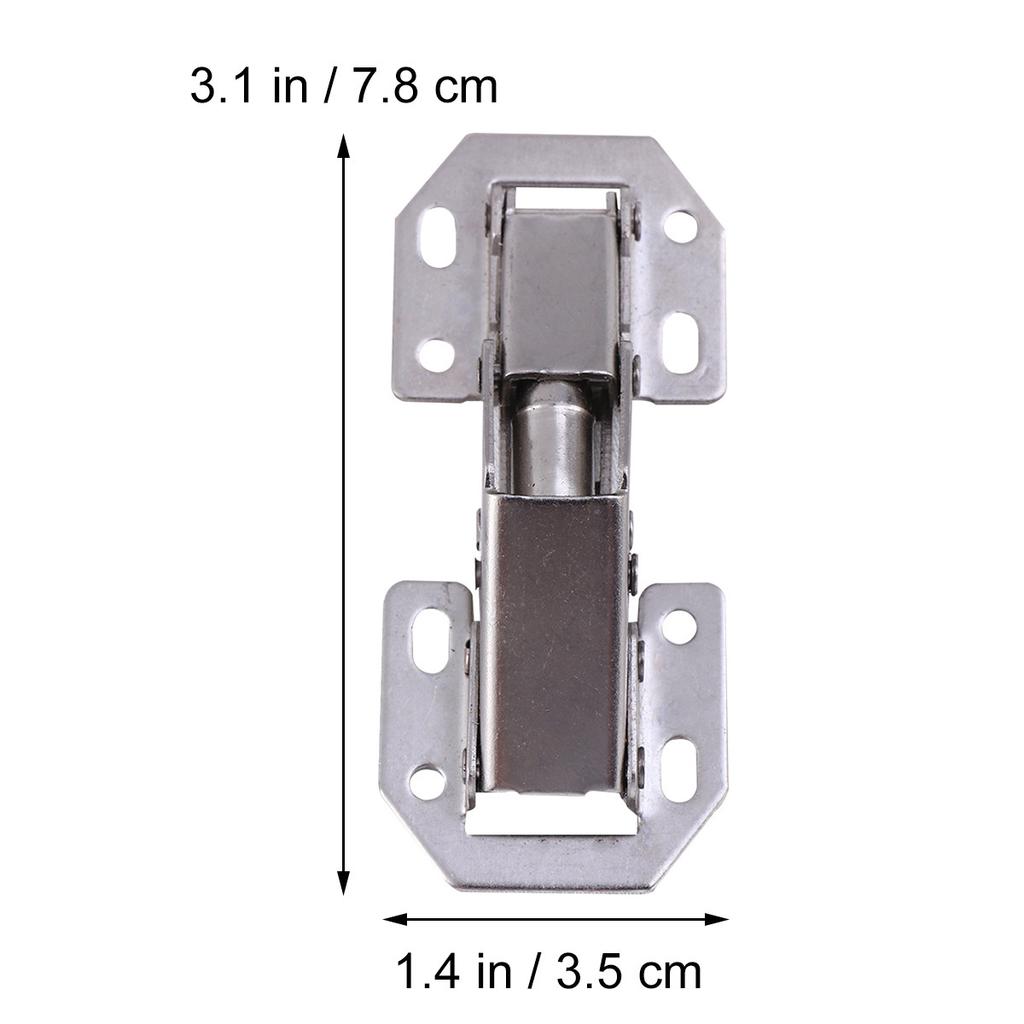 5Pcs Steel Cabinet Door Hinges Thickened 1.5mm Hydraulic Concealed Face Frame Mounting Heavy Duty Furniture Hinges Silent Stable