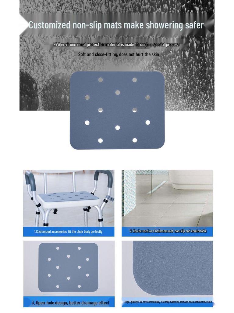 Älterer Rutschfester Badestuhl - Altersfreundlicher Duschhocker