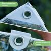 Clear Vinyl Tarp Waterproof PVC Tarpaulin, Transparent Poly Cover for Outdoor, Awning, Canopy, Patio Enclosure