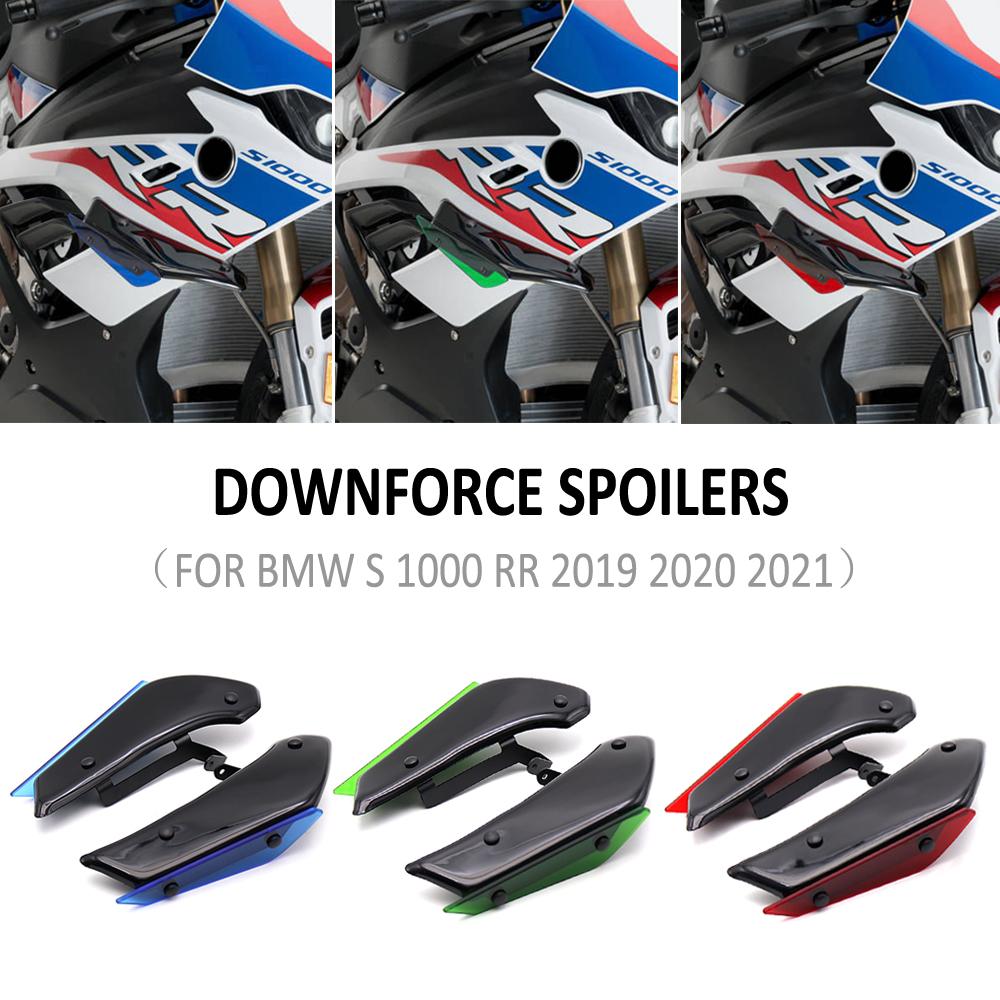 Motorcycle Side Downforce Sport Spoilers Aerodynamic Fixed Winglet Fairing Wing Kit For BMW S1000RR S1000 S 1000 RR 2019 - 2021