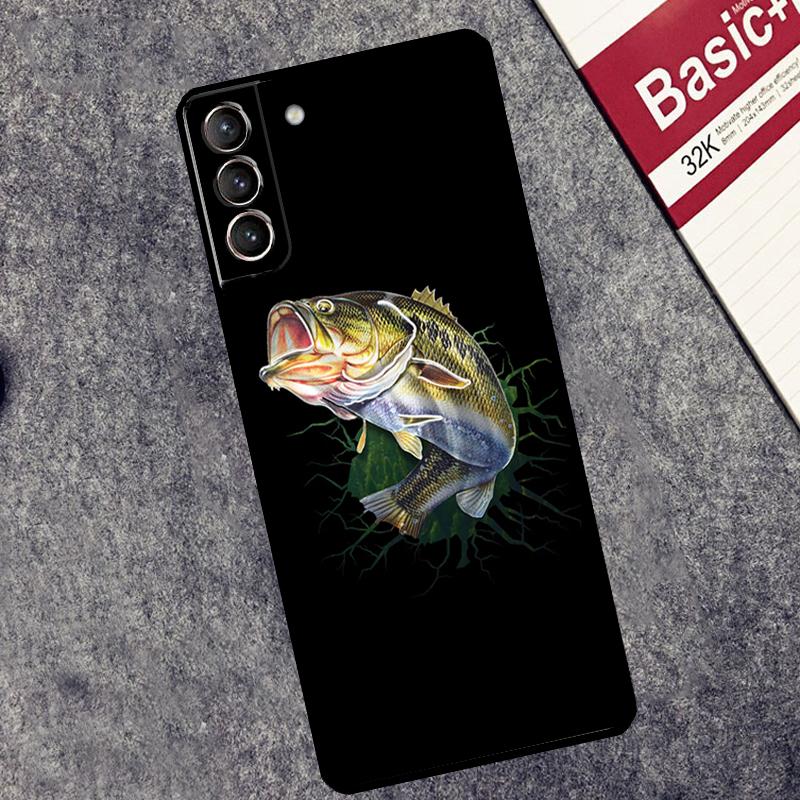 Bass Fishing Case For Samsung Galaxy S25 S26 Ultra S20 S21 S22 S23 S10 Plus S25 FE S24 Ultra Cover Coque