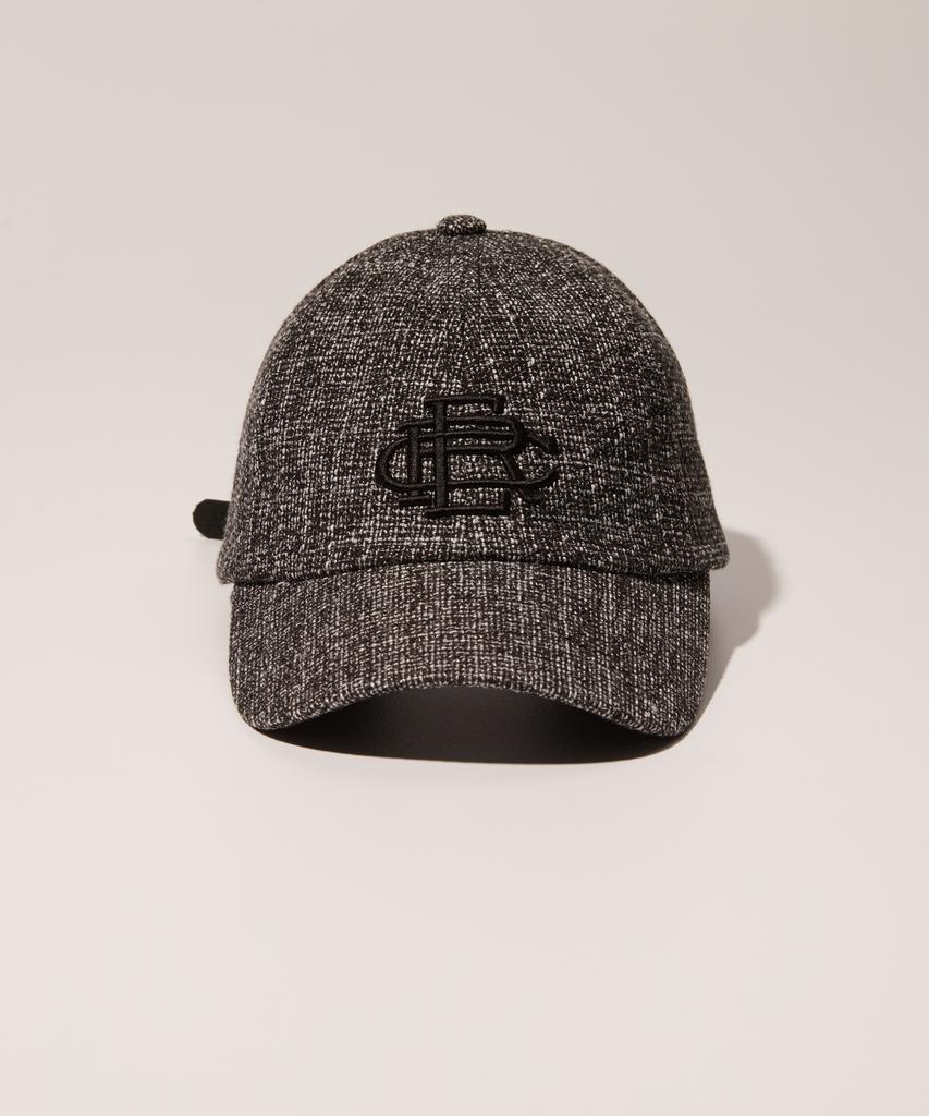 Inlichi Tweed Ball Cap - Black (Cement Black)