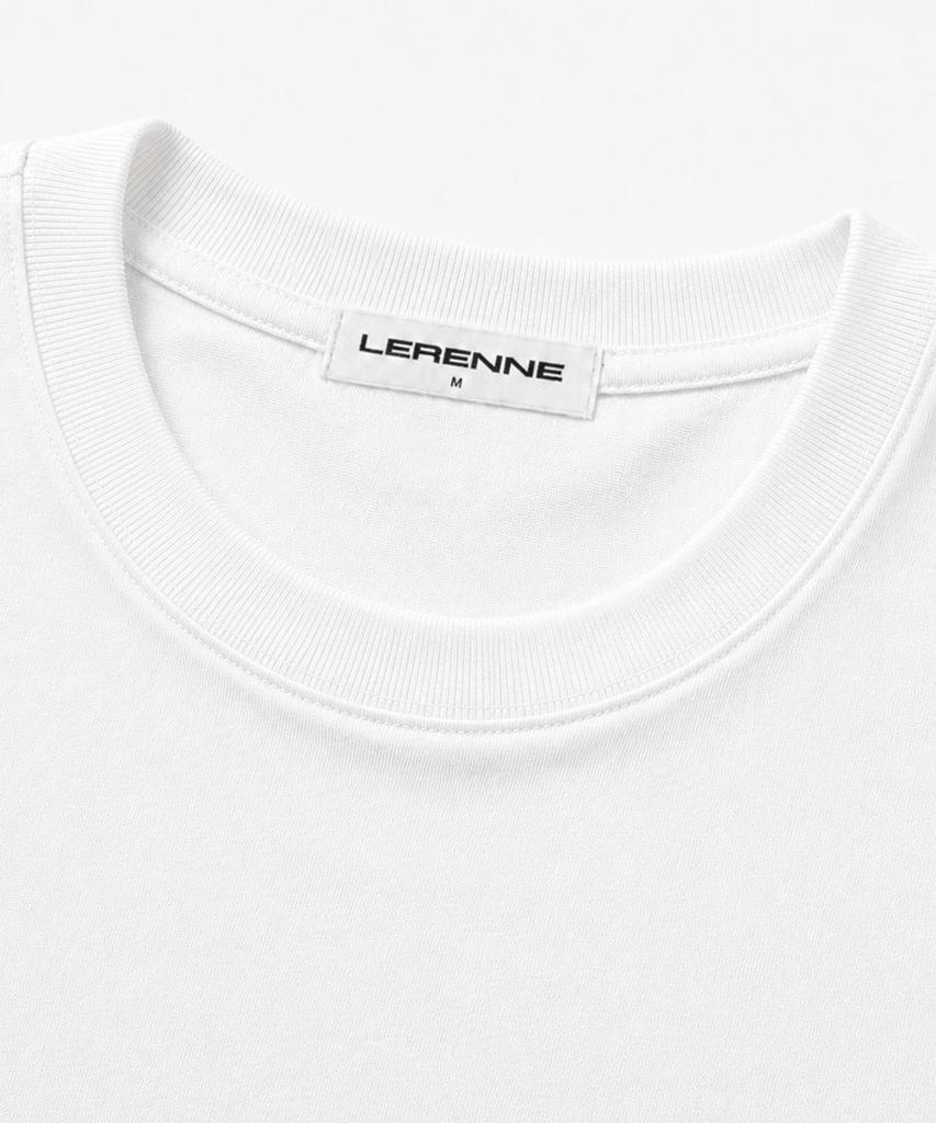 LERENNE Semi Crop T-Shirt - White