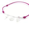 Les Trésors De Lily [J0810] - Bracelet Argent 'Tête de Mort' rose argenté - 10 mm