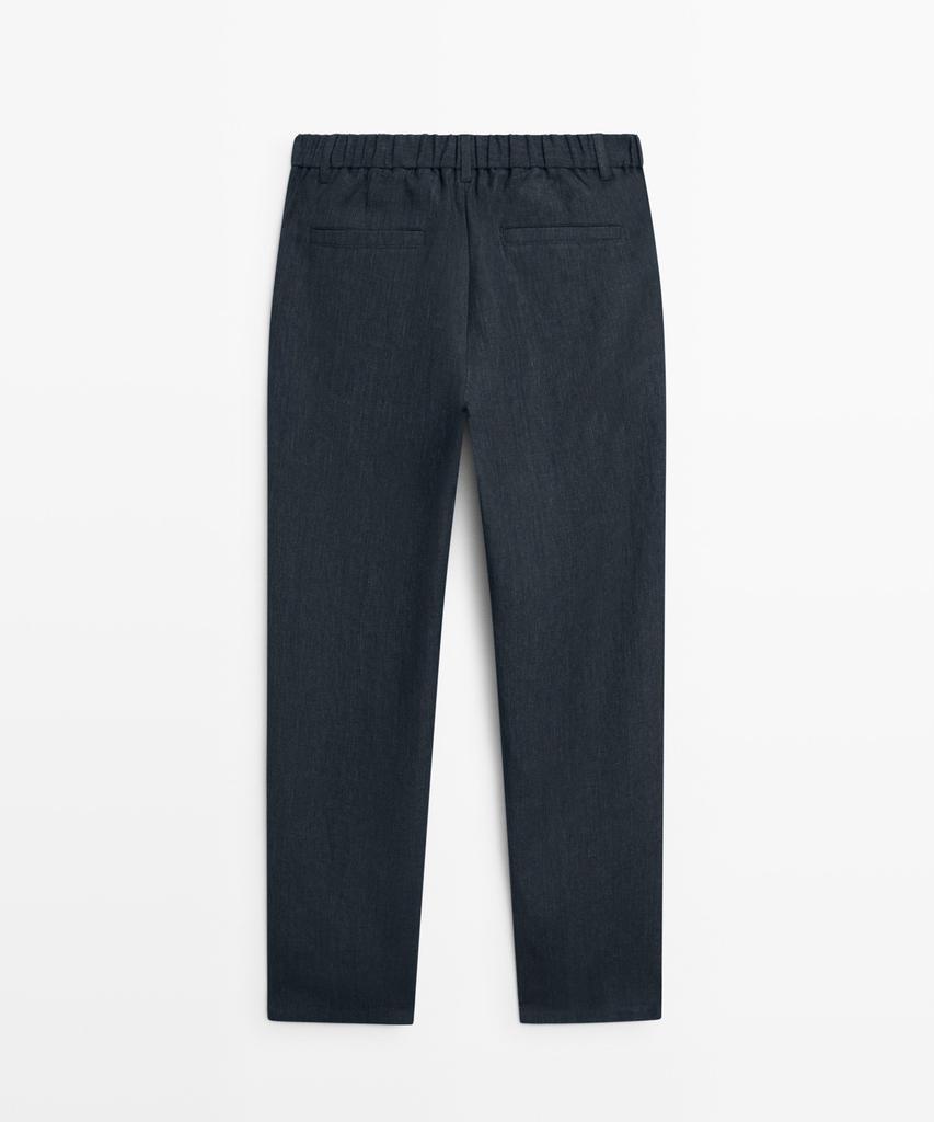 Masimodutti 100% Elastic Linen Pants