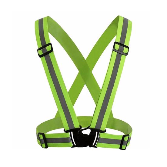 Adjustable Safety Reflective Vest Straps Jacket Night Running Cycling Sport Gear