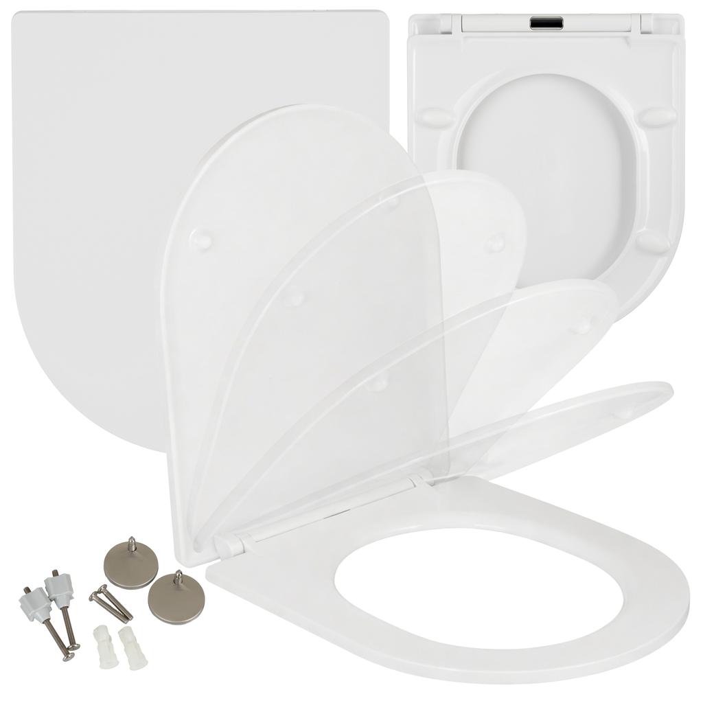 Soft-close universal toilet seat for Carsanit Kolo Roca Duroplast Kizomba