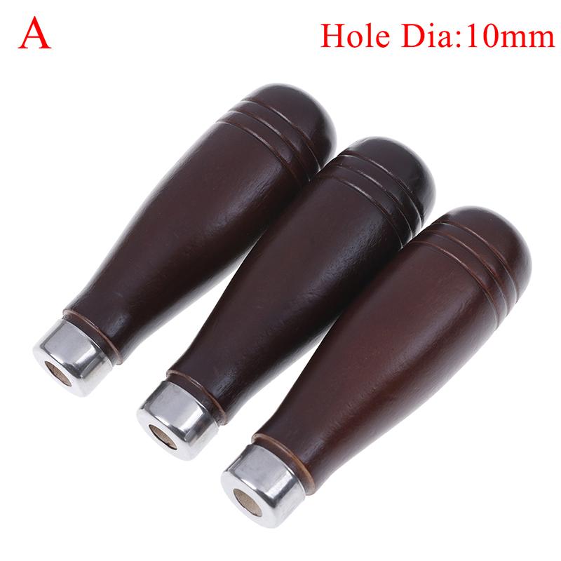 3Pcs Holz Datei Griff Fit Hause Werkzeug Edelstahl Ring Hartholz Diy Geschenke