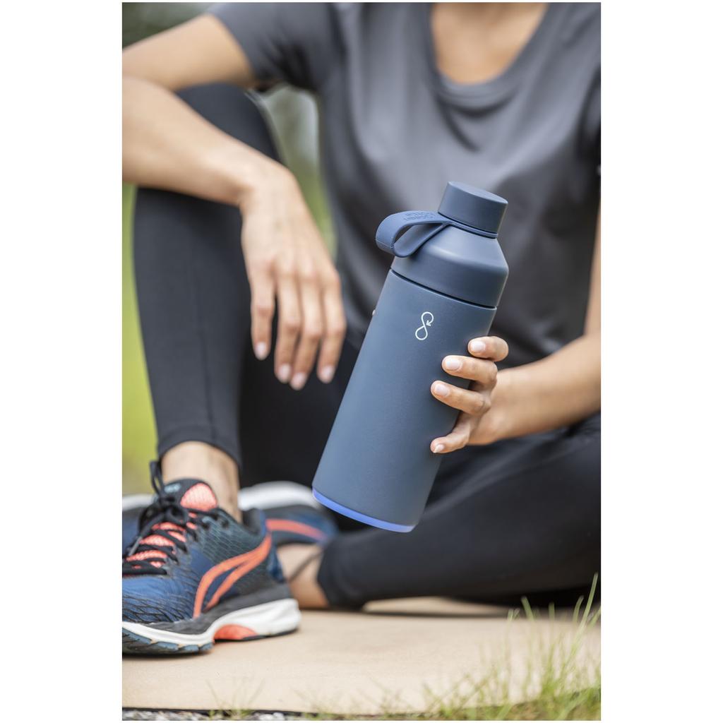 Vacuum Insulated Water Bottle 1000 Ml "Big Ocean Bottle" Obsidian Black
