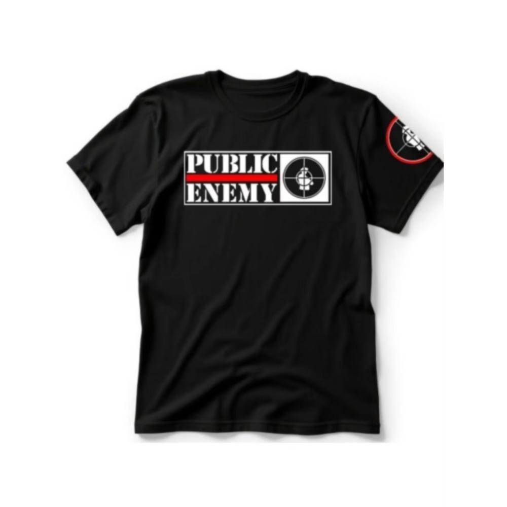 

Public Enemy Черная футболка Fight The Power Удобный хлопок для меломанов Уличный стиль Футболка с коротким рукавом Комфортная посадка Мужская Женская Футболка S