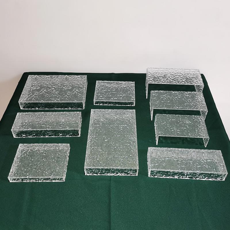 Acrylic Ripple Dessert Display Stand for Weddings and Buffets