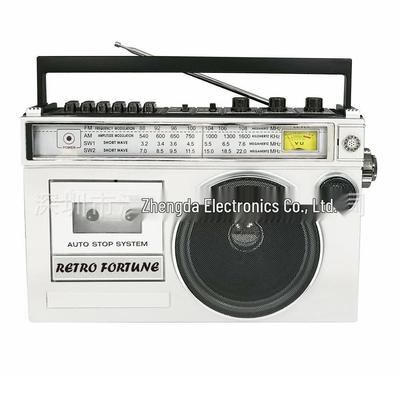 Retro Fortune Rechargeable Cassette Player & Recorder with USB, TF Card, Bluetooth.