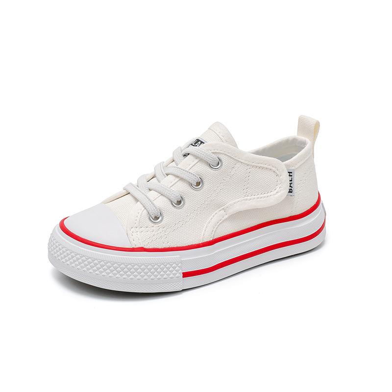 Low-top Canvas Shoes for Children, White Sneakers, New Spring/autumn Styles for Girls, Casual Shoes for Boys, Indoor Shoes for Kindergarten