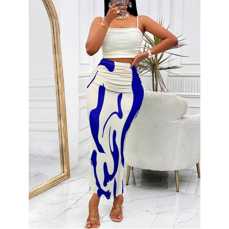 High Waist Zebra Print Fishtail Skirt - Fashionable European & American Women's Clothing, 2025 Edition