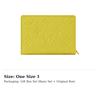LOUIS VUITTON Portefeuille Comet Grain Cow Leather Wallet Women's Lemon M25709