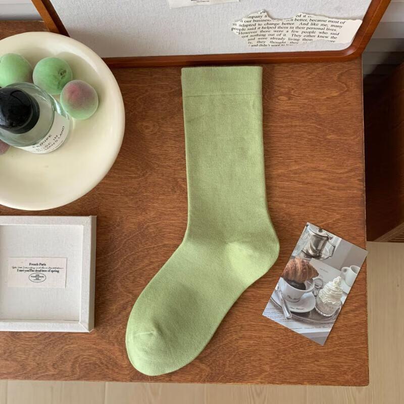 

mling Women s Japanese Style Cotton Slouch Socks One Size