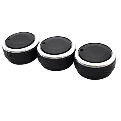 3pcs AC Switch Knobs Air Conditioning Heat Control Knob for Platz Vios Vitz Yaris Ho X Black