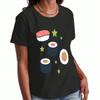 Sushi Lover Wounisex's Cotton T Shirt, Premium Cotton Print, Durable And Casual Fashion. Just A Girl Who Loves Sushi Graphic Tee, Comfortable And Styl