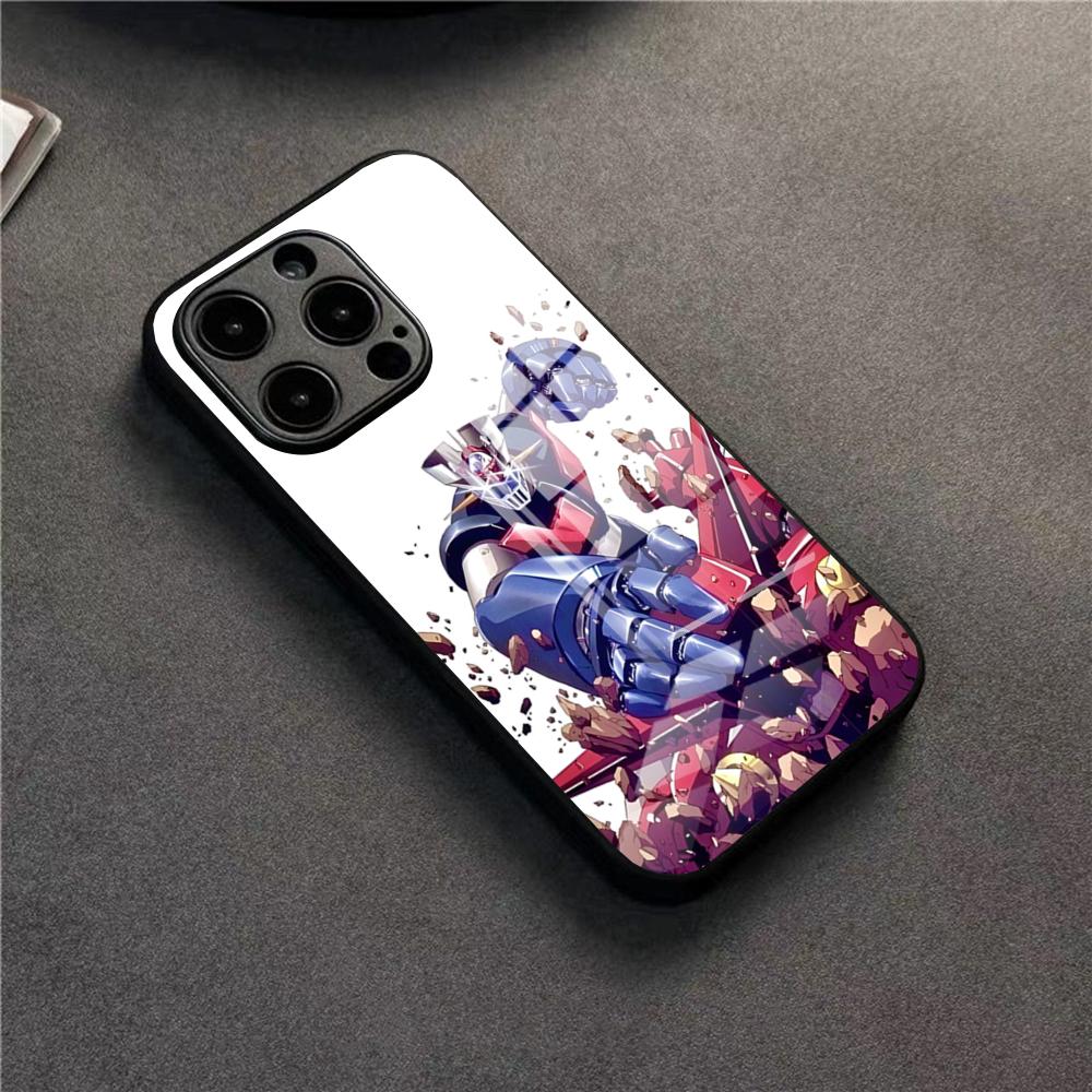 UFO Robot Goldorak Phone Case For 17 Pro Max IPhone 16 Pro 14 12 11 13 Mini X XR XS 15 Plus SE Glass Cover
