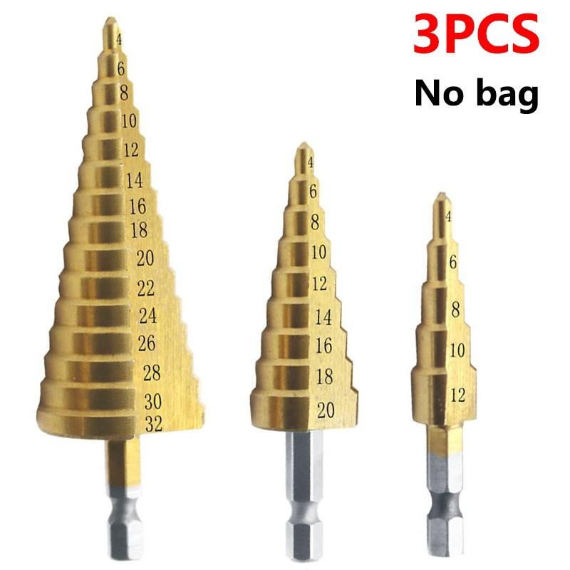 Versatile Steel Drill Bits Set 4 12 4 20 4 32 3 Piece Tool Set