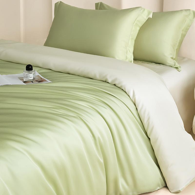 Summer Cooling Tencel Lyocell Ice Silk Bedding Set (4-Piece)