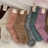 Modă de iarnă pentru fete Șosete noi călduroase din lână cu fir buclat