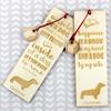 Dachshund Smooth-haired, Wiener Dog, Badger Dog - Dog Bookmark, Personalized Bookmark, Gift for Bookworm from Art-Dog Brand