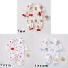 Newborn Cotton Butterfly Romper With Magic Tape Closure For Infant Daily Wear