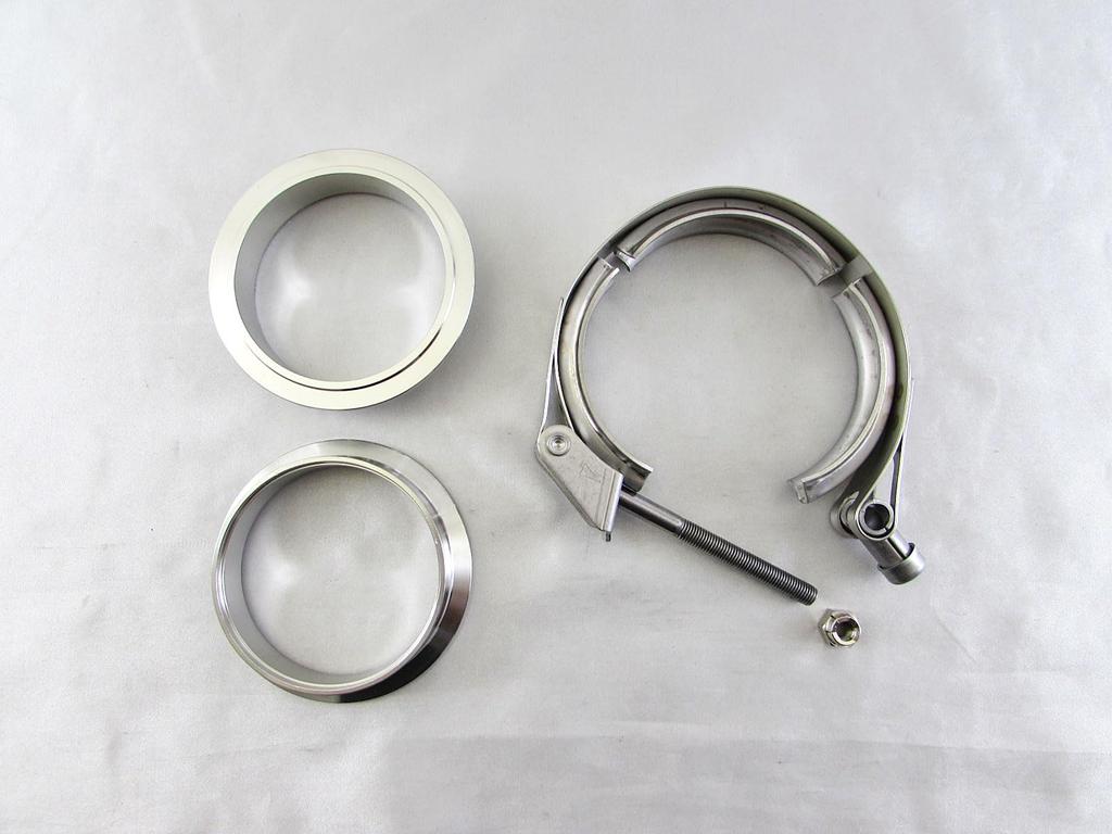 BRIGHTZ Stainless Steel Muffler Flange 77 81 Coupling V-Band 77 81 [MUF-JOI-017-4PC]
