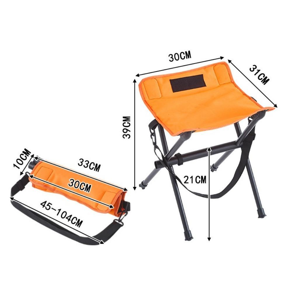 Foldable Camping Chair Ultra-Light Fishing Chair Easy To Carry Outdoor Folding Stool  Small Horse
